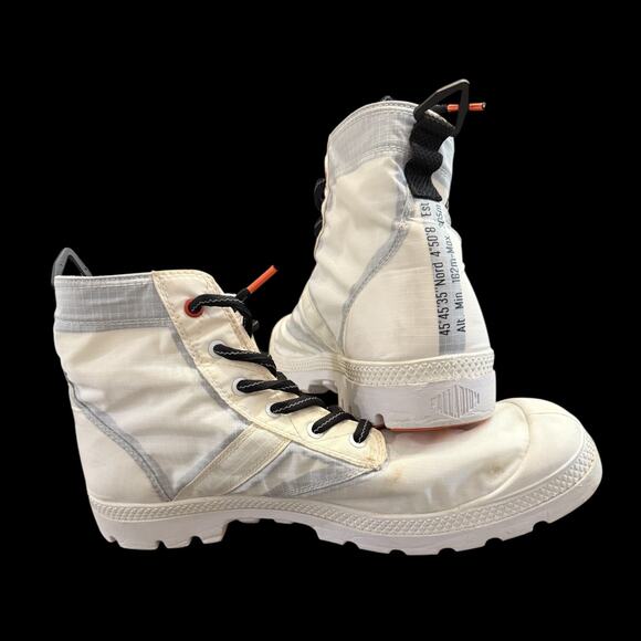 Palladium Lite-Tech High Top Boots White Gray Men’s 12 - Picture 4 of 7